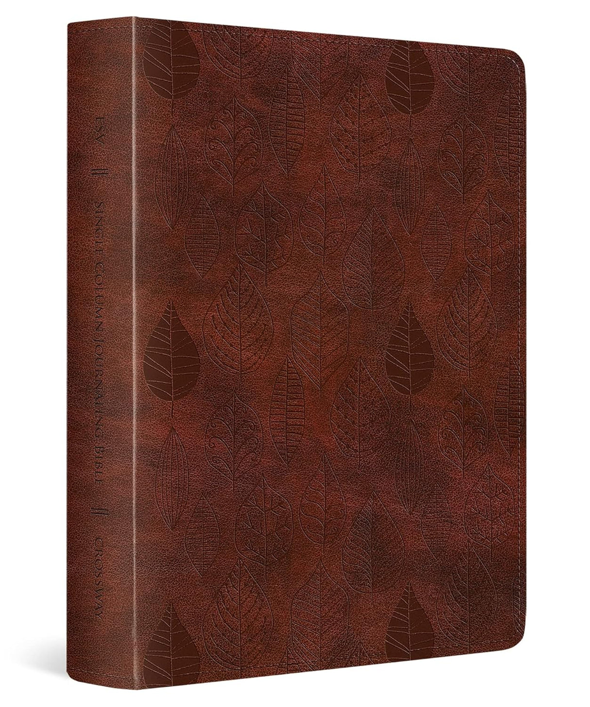 ESV Single Column Journaling Bible (Trutone, Chestnut, Leaves Design) - ESV - 9798874900335