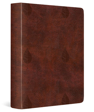 ESV Single Column Journaling Bible (Trutone, Chestnut, Leaves Design) - ESV - 9798874900335