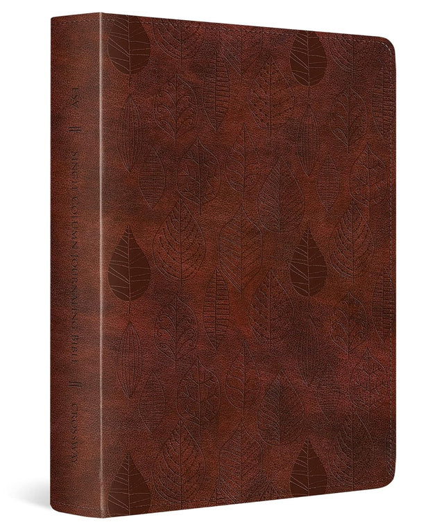 ESV Single Column Journaling Bible (Trutone, Chestnut, Leaves Design) - ESV - 9798874900335