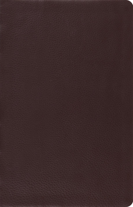ESV Large Print Thinline Reference Bible (Top Grain Leather, Brown) front cover (1042437865519)