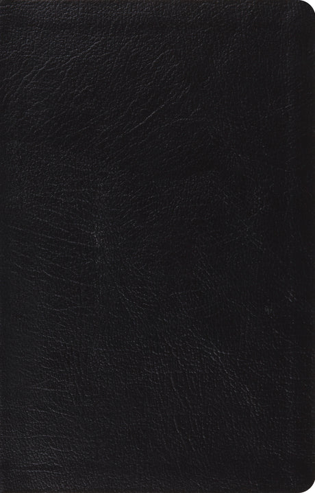 ESV Large Print Thinline Reference Bible (Genuine Leather, Black) front cover (1042437931055)