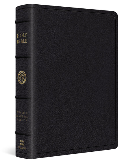 ESV Wide Margin Reference Bible (Top Grain Leather, Black) cover image (1060444307503)