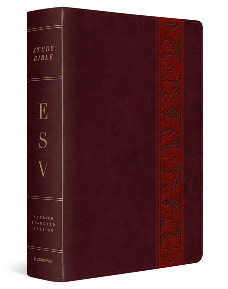ESV Study Bible, Large Print (TruTone, Mahogany, Trellis Design) cover image (1018282213423)