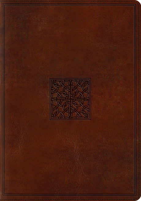 ESV Study Bible (TruTone, Walnut, Celtic Imprint Design) front cover (1023775047727)