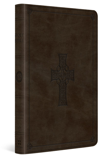 ESV Large Print Value Thinline Bible (TruTone, Olive, Celtic Cross Design) cover image (1023787008047)