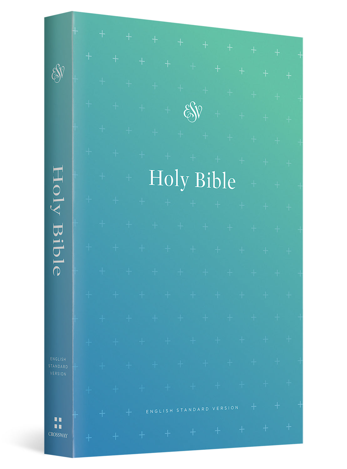 ESV Outreach Bible, Blue cover shown at an angle