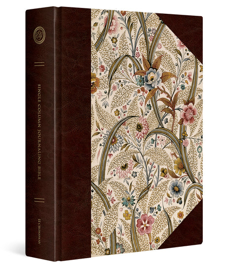 ESV Single Column Journaling Bible, Large Print (Hardcover, Summer Garden) cover image (1042082168879)