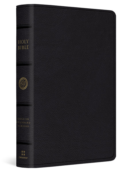 ESV Large Print Bible (Black, Top Grain Leather) cover image (1066783440943)
