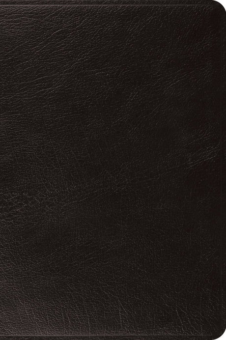 ESV Large Print Bible (Black, Top Grain Leather) front cover (1066783440943)
