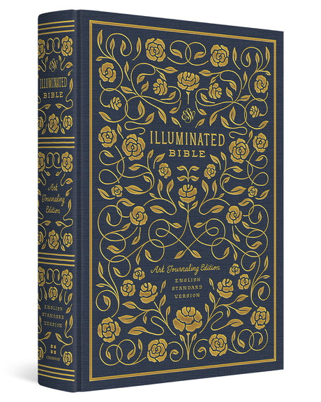 ESV Illuminated Bible, Art Journaling Edition (Cloth Over Board, Navy) cover image (1042088362031)
