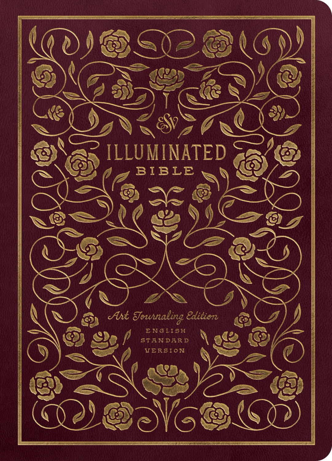 ESV Illuminated Bible, Art Journaling Edition (TruTone, Burgundy) front cover (1042088460335)