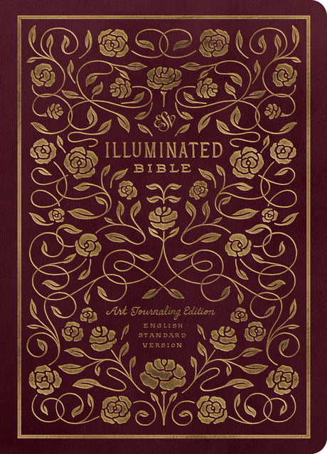 ESV Illuminated Bible, Art Journaling Edition (TruTone, Burgundy) front cover (1042088460335)