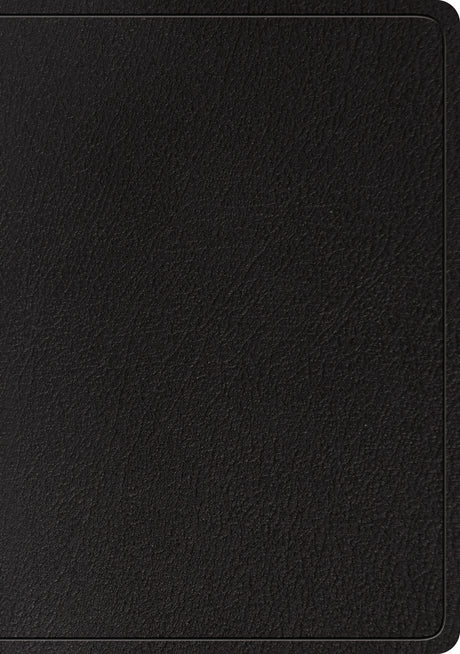 ESV Large Print Wide Margin Bible (Genuine Leather, Black) front cover (1025077903407)