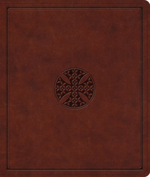 ESV Journaling Bible (TruTone, Brown, Mosaic Cross Design) front cover (1029275451439)