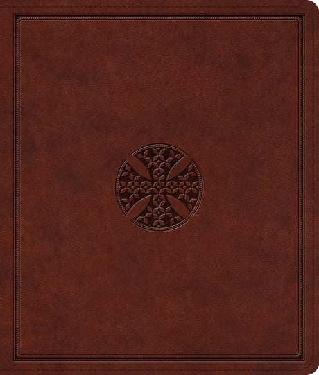 ESV Journaling Bible (TruTone, Brown, Mosaic Cross Design) front cover (1029275451439)