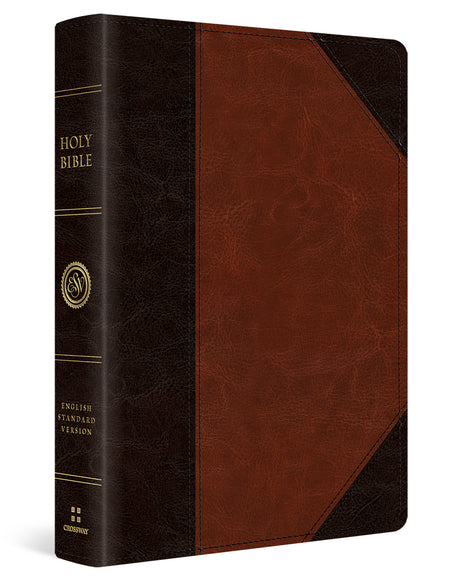 ESV Large Print Wide Margin Bible (TruTone, Brown/Cordovan, Portfolio Design) cover image (1066784063535)