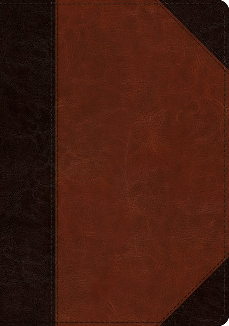 ESV Large Print Wide Margin Bible (TruTone, Brown/Cordovan, Portfolio Design) front cover (1066784063535)