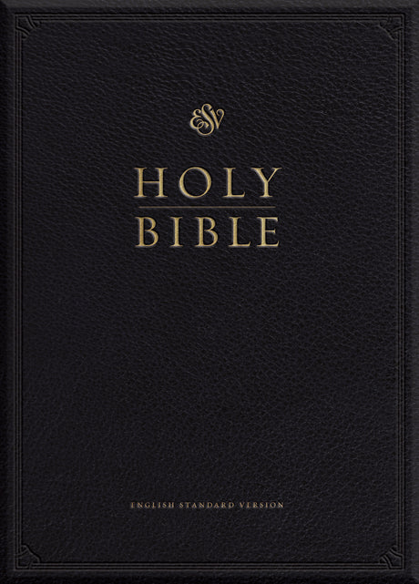 ESV Pulpit Bible (Cowhide Over Board, Black) front cover (1066785898543)