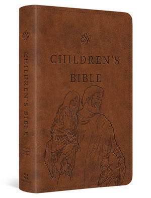 ESV Children's Bible (Trutone, Brown, Let the Children Come Design) cover image (4356993122366)