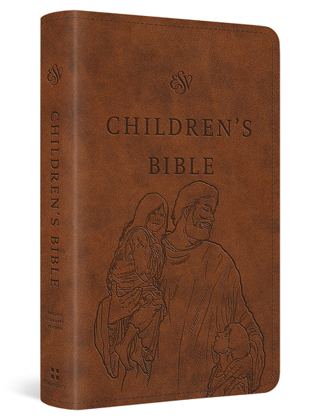 ESV Children's Bible (Trutone, Brown, Let the Children Come Design) cover image (4356993122366)