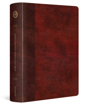 ESV Single Column Journaling Bible, Large Print (Trutone, Burgundy/Red, Timeless Design) cover image (6080115474632)