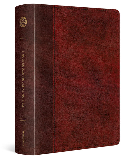 ESV Single Column Journaling Bible, Large Print (Trutone, Burgundy/Red, Timeless Design) cover image (6080115474632)