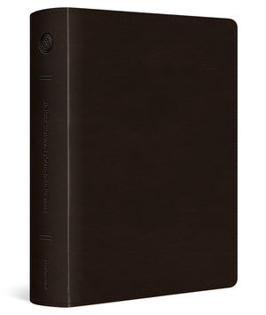 ESV Single Column Journaling Bible, Large Print (Trutone, Deep Brown) cover image (4478975508542)