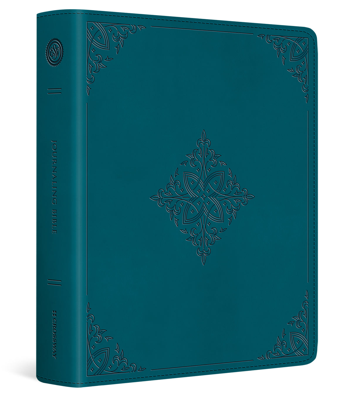 ESV Journaling Bible (Trutone, Deep Teal, Fleur-De-Lis Design) cover image (4614414893118)