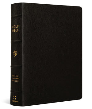 ESV Single Column Journaling Bible, Large Print (Buffalo Leather, Deep Brown) cover image (4677626757182)