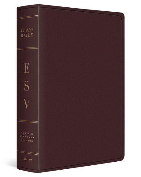 ESV Study Bible, Large Print (Burgundy) cover image (7138841723080)