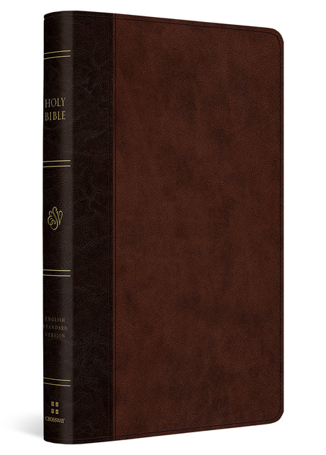 ESV Large Print Thinline Reference Bible (Trutone, Brown/Walnut, Timeless Design) front cover