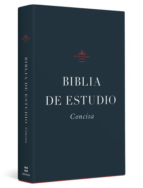 Biblia de Estudio Concisa Rvr (Tapa Dura) cover shown at an angle