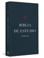 Biblia de Estudio Concisa Rvr (Tapa Dura) cover shown at an angle