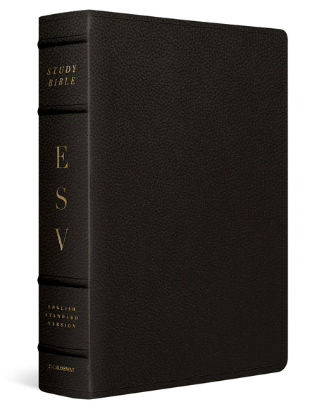 ESV Study Bible, Large Print (Buffalo Leather, Deep Brown) cover image (7644689891528)