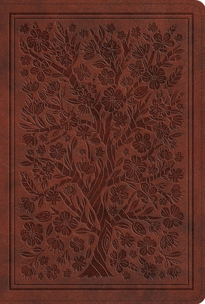 ESV Women's Study Bible (Trutone, Chestnut, Almond Tree Design) front cover (8252137504968)