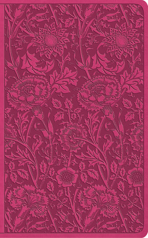 ESV Vest Pocket New Testament with Psalms and Proverbs (Trutone, Berry, Floral Design) front cover (7644692381896)
