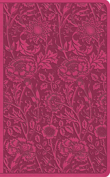 ESV Vest Pocket New Testament with Psalms and Proverbs (Trutone, Berry, Floral Design) front cover (7644692381896)