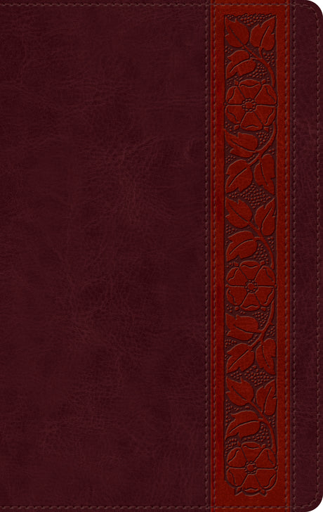 ESV Large Print Personal Size Bible (Trutone, Mahogany, Trellis Design) front cover (7644687204552)