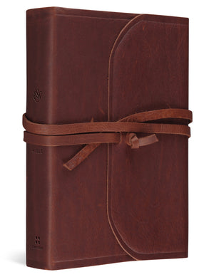 ESV Student Study Bible (Natural Leather, Brown, Flap with Strap) cover image (7644689072328)