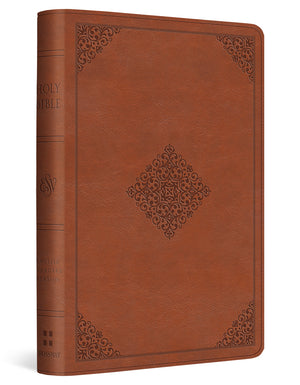 ESV Compact Bible (Trutone, English Saddle, Ornament Design) cover image (7644685336776)