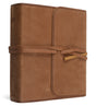 ESV Journaling Study Bible (Natural Leather, Brown, Flap with Strap) cover image (7574189768904)