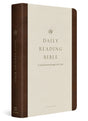 ESV Daily Reading Bible: A Guided Journey Through God's Word (Trutone, Brown) cover shown at an angle