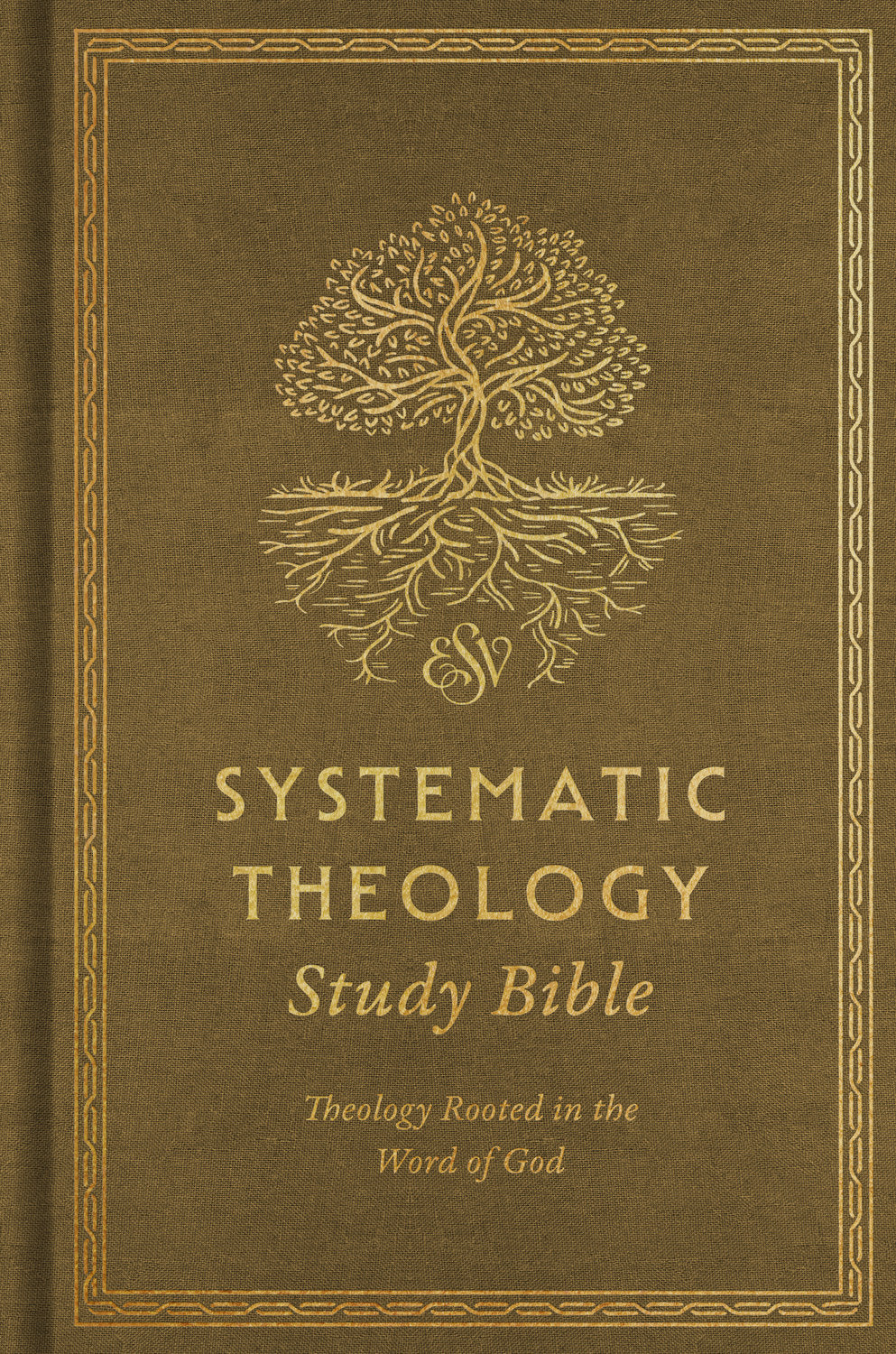 ESV Systematic Theology Study Bible: Theology Rooted in the Word of God (Cloth Over Board, Ochre) front cover (7714244919496)