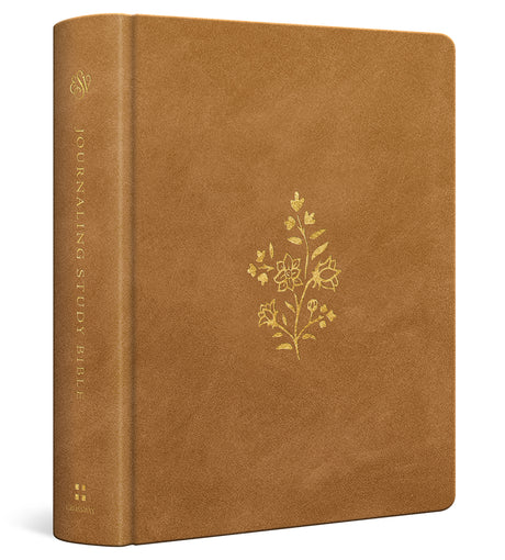 ESV Journaling Study Bible (Trutone Over Board, Nubuck Caramel) cover image (7574190031048)