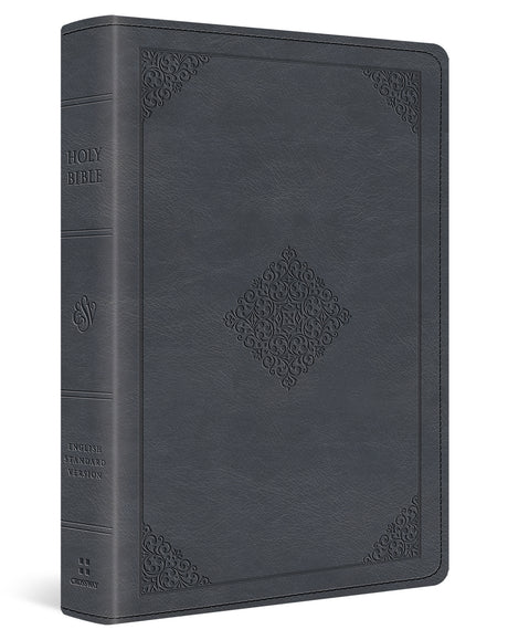 ESV Large Print Wide Margin Bible (Trutone, Slate Blue, Ornament Design) cover image (8252160573640)