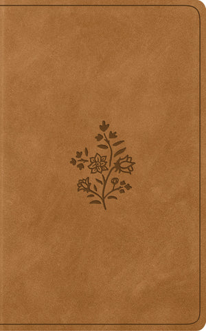 ESV Vest Pocket New Testament with Psalms and Proverbs (Trutone, Nubuck Caramel, Wildflower Design) front cover (7991102111944)