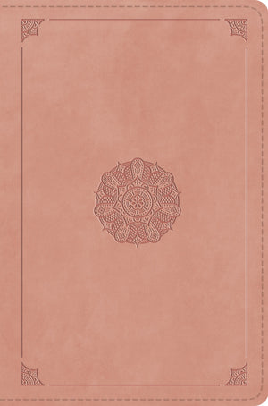 ESV Compact Bible (Trutone, Blush Rose, Emblem Design) front cover (7991103455432)