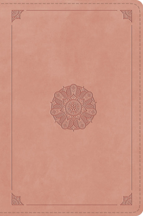 ESV Compact Bible (Trutone, Blush Rose, Emblem Design) front cover (7991103455432)