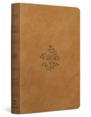 ESV Compact Bible (Trutone, Nubuck Caramel, Wildflower Design) cover image (8251961934024)