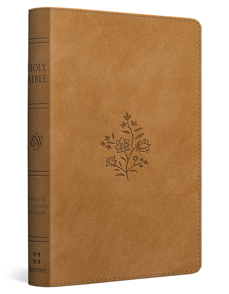 ESV Compact Bible (Trutone, Nubuck Caramel, Wildflower Design) cover image (8251961934024)